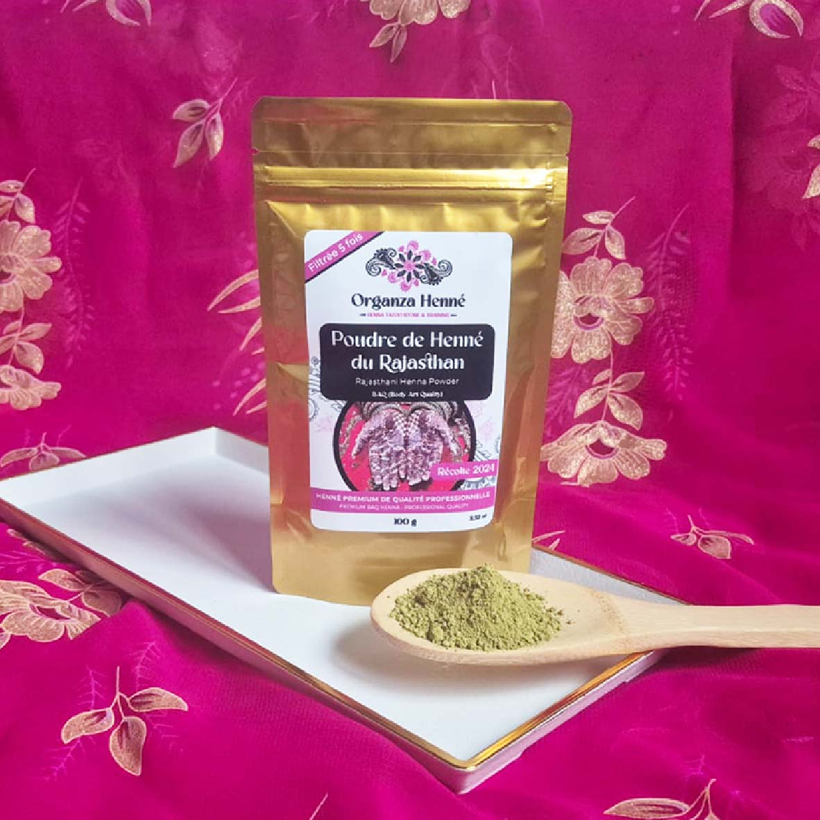 Henné du Rajasthan BAQ Qualité Premium